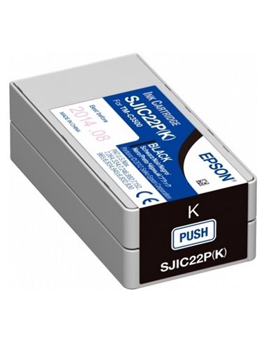 Картридж чернильный Epson SJIC22P, C33S020601, Черный