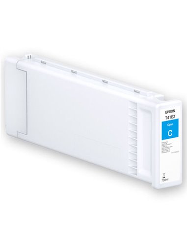 Картридж чернильный Epson UltraChrome XD2 T41E, 700мл, Голубой