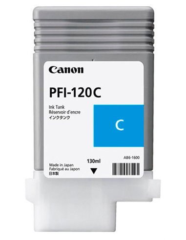 Cartuș de cerneală Canon PFI-120, 130ml, Cyan