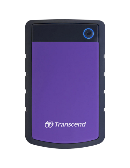 Внешний портативный жесткий диск Transcend StoreJet 25H3P, 1 ТБ, Серый/Фиолетовый (TS1TSJ25H3P)