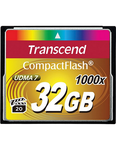 Карта памяти Transcend CompactFlash 1000, 32Гб (TS32GCF1000)