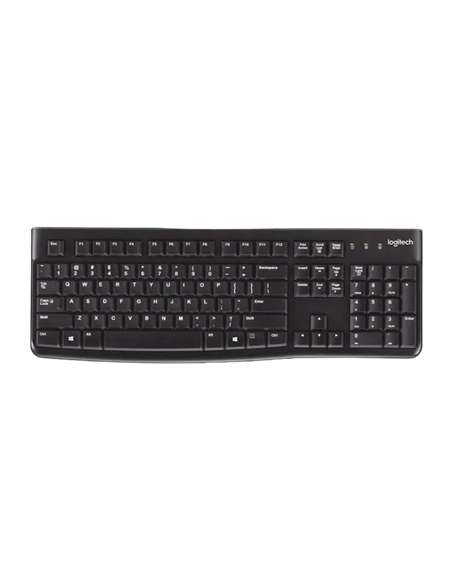 Клавиатура Logitech K120, Проводное, Чёрный