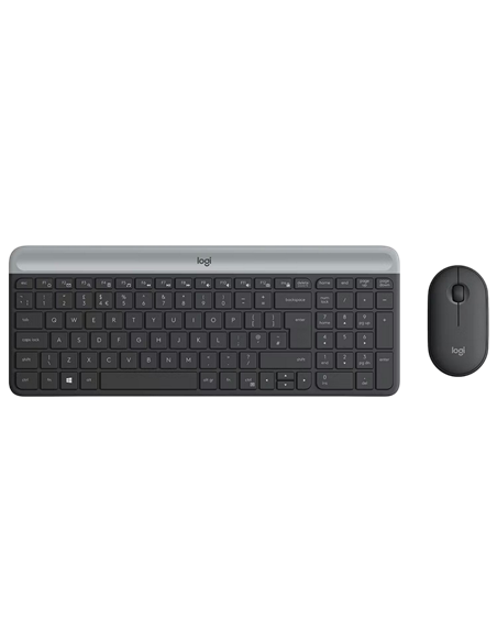 Клавиатура и мышь Logitech MK470, Беспроводное, Графитовый