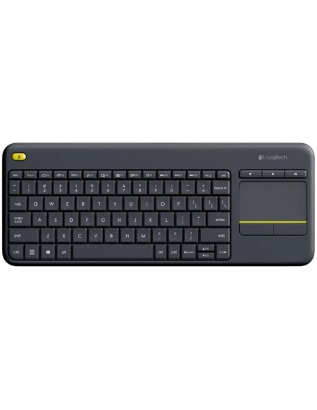 Клавиатура Logitech K400 Plus, Беспроводное, Чёрный