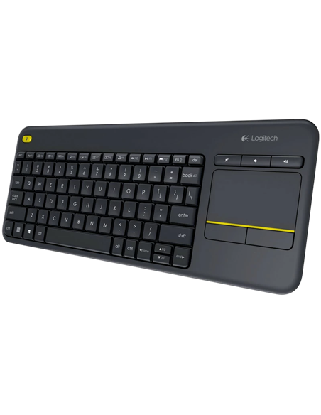 Клавиатура Logitech K400 Plus, Беспроводное, Чёрный