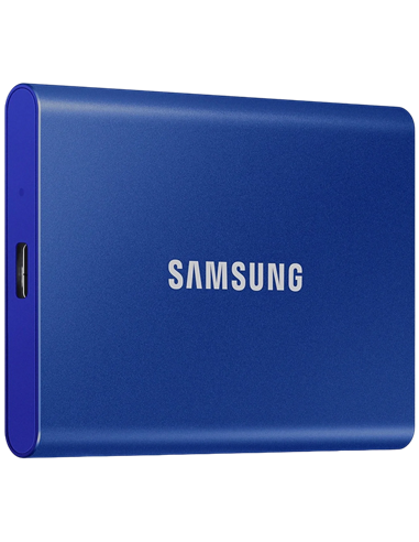 Внешний портативный SSD накопитель Samsung Portable SSD T7, 1 ТБ, Синий (MU-PC1T0H/WW)