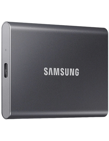 SSD portabil extern Samsung Portable SSD T7, 1 TB, Grey (MU-PC1T0T/WW)