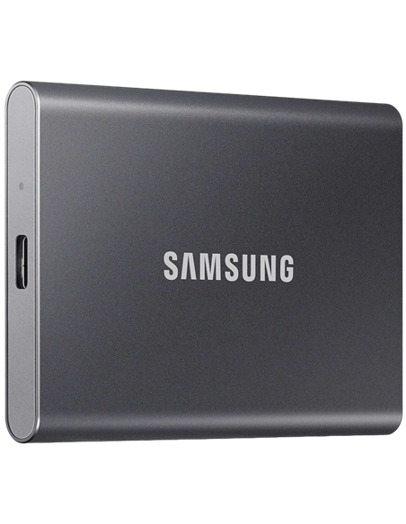 SSD portabil extern Samsung Portable SSD T7, 1 TB, Grey (MU-PC1T0T/WW)