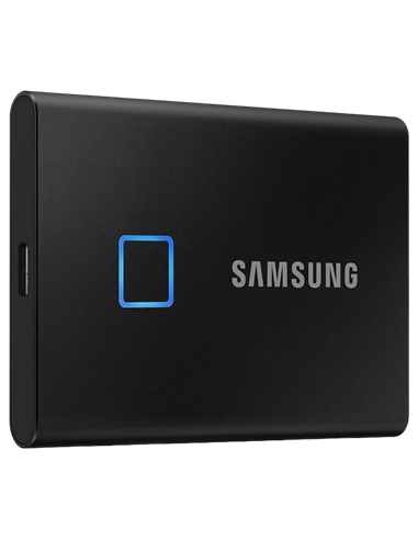 SSD portabil extern Samsung Portable SSD T7 Touch, 2 TB, Negru (MU-PC2T0K/WW)