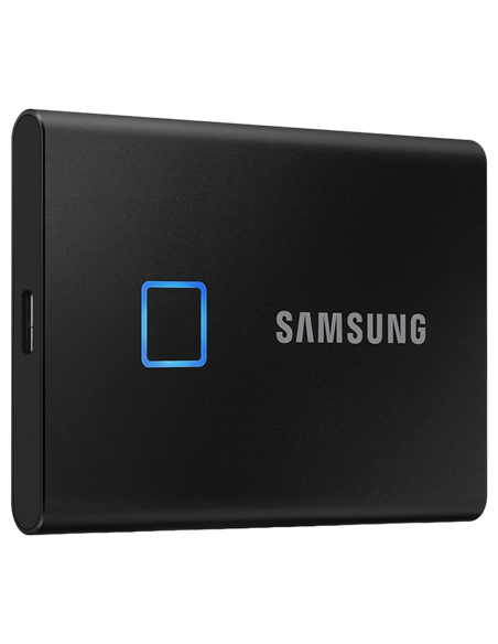 SSD portabil extern Samsung Portable SSD T7 Touch, 2 TB, Negru (MU-PC2T0K/WW)