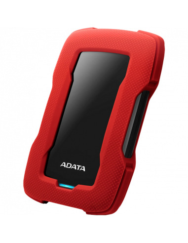 Внешний портативный жесткий диск ADATA HD330, 2 ТБ, Красный (AHD330-2TU31-CRD)