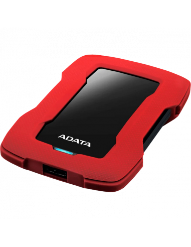 Внешний портативный жесткий диск ADATA HD330, 2 ТБ, Красный (AHD330-2TU31-CRD)