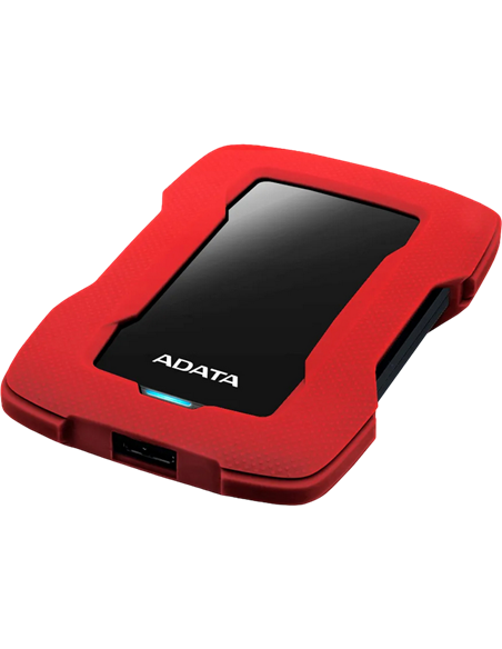 Внешний портативный жесткий диск ADATA HD330, 2 ТБ, Красный (AHD330-2TU31-CRD)