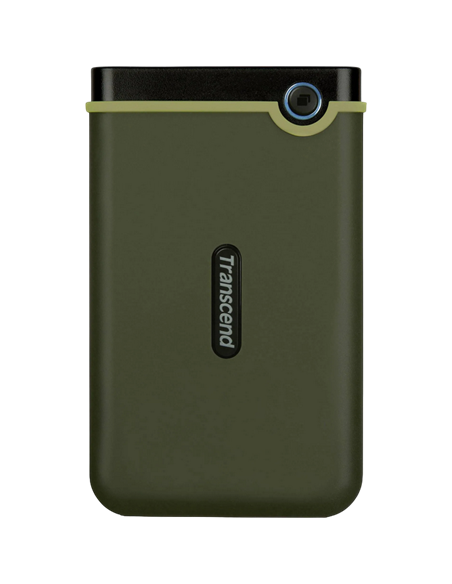 Внешний портативный жесткий диск Transcend StoreJet 25M3G, 2 ТБ, Military Green (TS2TSJ25M3G)