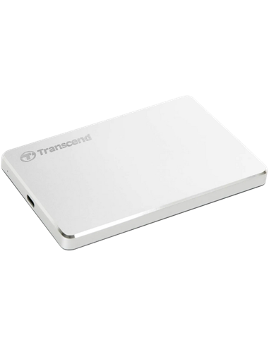 Внешний портативный жесткий диск Transcend StoreJet 25C3S, 1 TB, Серебристый (TS1TSJ25C3S)