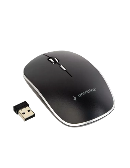 Беcпроводная мышь Gembird MUSW-4BS-01, Чёрный Беcпроводная мышь Gembird MUSW-4BS-01, Чёрный