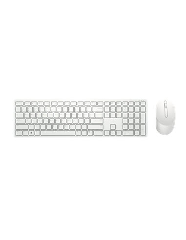 Set Tastatură + Mouse DELL KM5221W, Fără fir, Alb