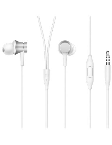 Наушники Xiaomi Mi Earphones Basic, Серебристый