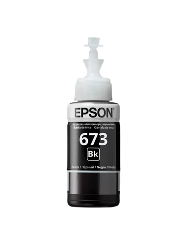 Контейнер с чернилами Epson T673, 70мл, Черный