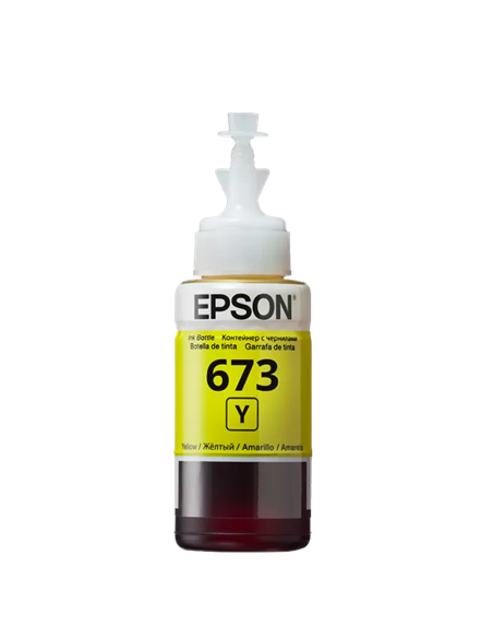 Контейнер с чернилами Epson T673, 70мл, Желтый