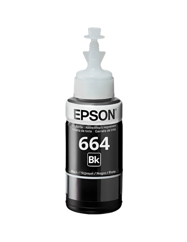 Контейнер с чернилами Epson T664, 70мл, Черный