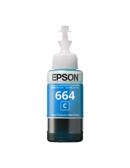 Recipient de cerneală Epson T664, 70ml, Cyan