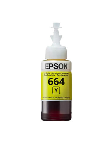 Контейнер с чернилами Epson T664, 70мл, Желтый