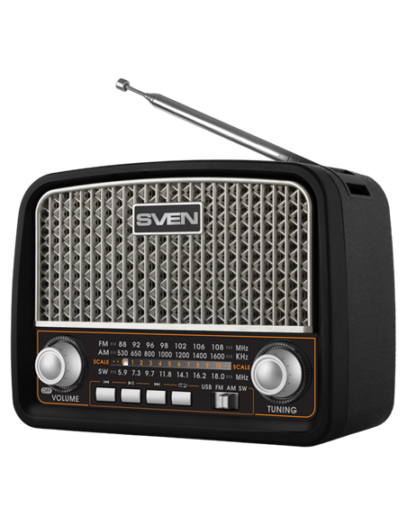 Radio portabil SVEN SRP-555, Negru