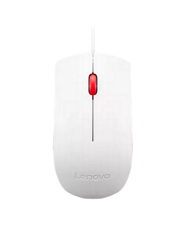 Mouse Lenovo Essential USB, Alb