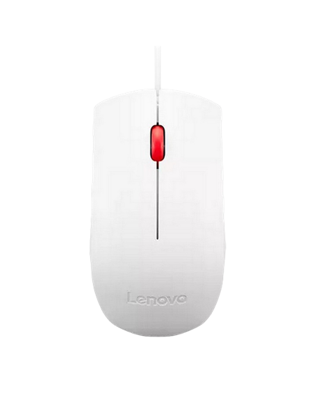 Mouse Lenovo Essential USB, Alb