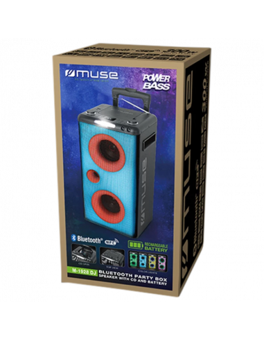 Портативная колонка MUSE M-1928 DJ, Чёрный