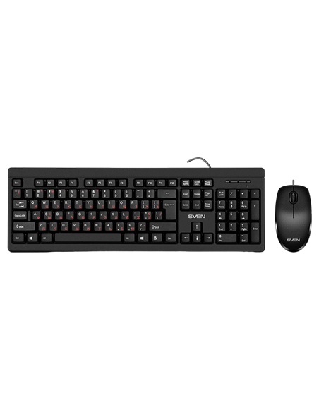 Set Tastatură + Mouse SVEN KB-S320C, Cu fir, Negru