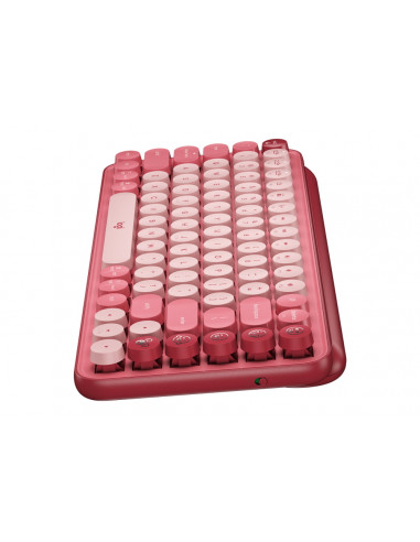 Tastatură Logitech POP Keys, Fără fir, Roz