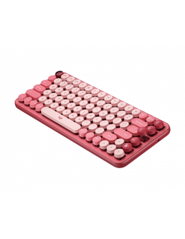 Tastatură Logitech POP Keys, Fără fir, Roz