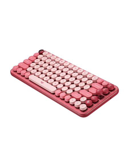 Tastatură Logitech POP Keys, Fără fir, Roz