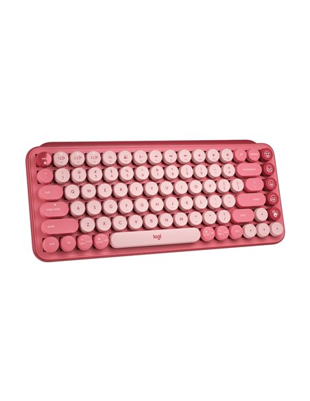 Клавиатура Logitech POP Keys, Беспроводное, Розовый