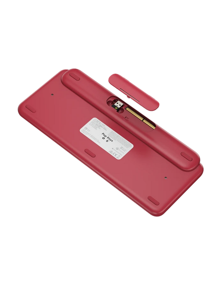Tastatură Logitech POP Keys, Fără fir, Roz
