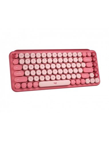 Tastatură Logitech POP Keys, Fără fir, Roz