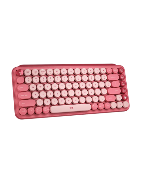 Tastatură Logitech POP Keys, Fără fir, Roz