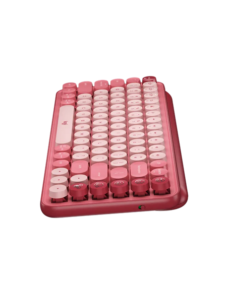 Tastatură Logitech POP Keys, Fără fir, Roz