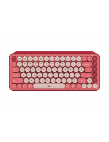 Tastatură Logitech POP Keys, Fără fir, Roz