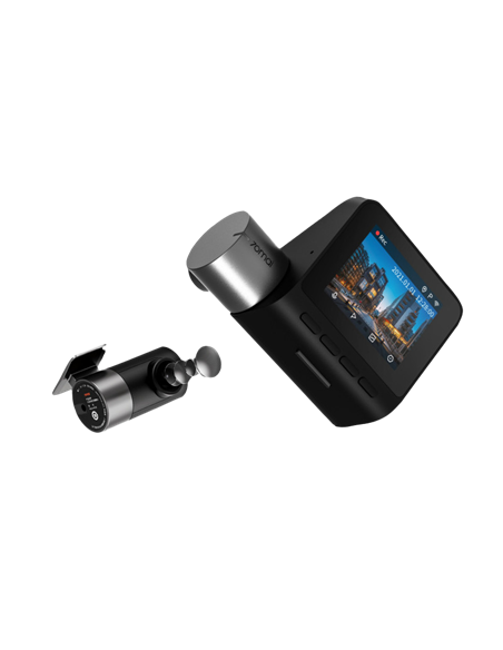 Комплект видеорегистраторов передней и задней панели автомобиля 70mai Dash Cam Pro Plus A500S , 2592x1944, Чёрный