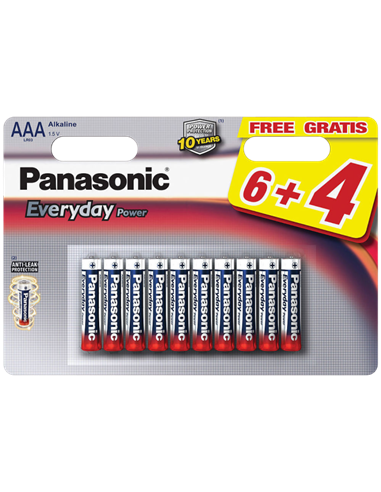 Baterii Panasonic LR03REE, AAA, 10buc.