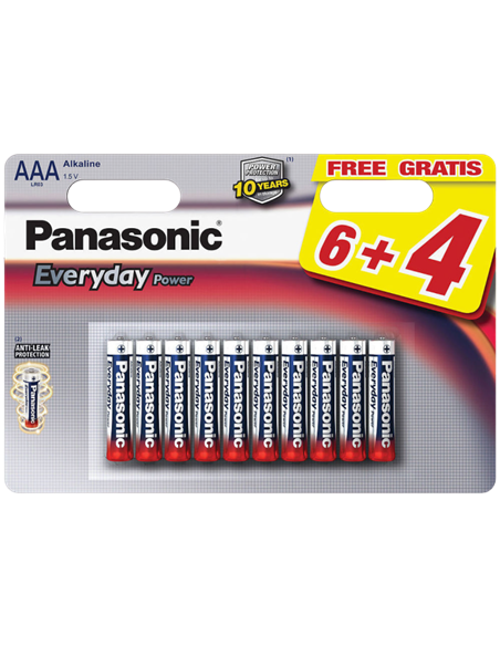 Baterii Panasonic LR03REE, AAA, 10buc.