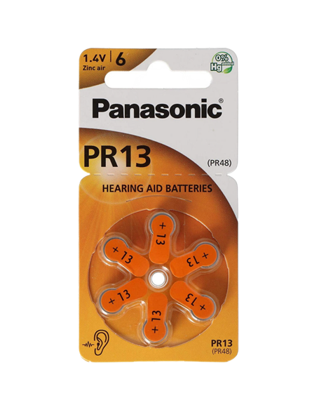 Baterii rotunde Panasonic PR-13, PR13 (PR48), 300mAh, 6buc.