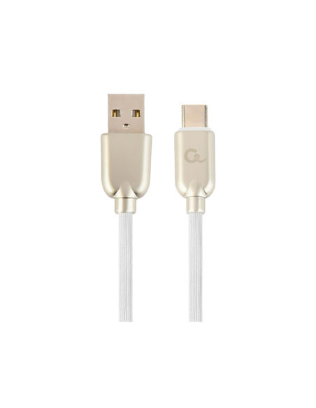 Cablu încărcare și sincronizare Cablexpert CC-USB2R-AMCM-2M-W, USB Type-A/USB Type-C, 2m, Alb