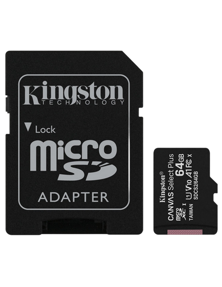 Card de Memorie Kingston Canvas Select+, 64GB (SDCS2/64GB)