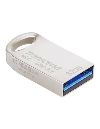 USB Flash накопитель Transcend JetFlash 720, 32Гб, Серебристый