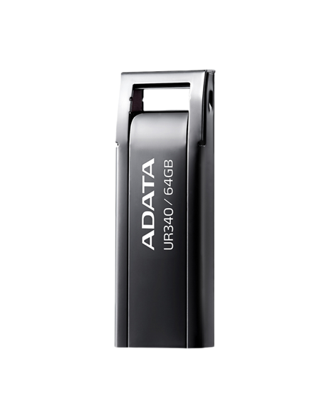 USB Flash накопитель ADATA UR340, 64Гб, Чёрный