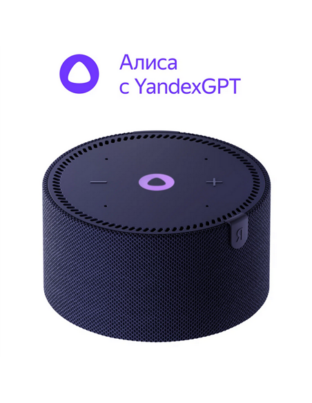 Умная колонка Yandex Station Mini YNDX-00021B, YandexGPT, Синий